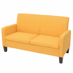 VidaXL 244710, Jaune, 2 siège(s), Polyester, 1350 mm, 650 mm, 760 mm