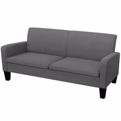 VidaXL 244712, Gris, 3 siège(s), Polyester, 1800 mm, 650 mm, 760 mm