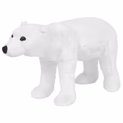 vidaXL Jouet en peluche Ours polaire Blanc XXL