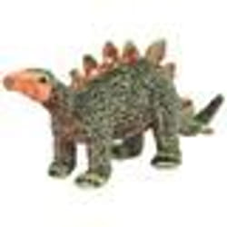vidaXL Jouet en peluche Dinosaure Stegosaurus Vert et orange XXL