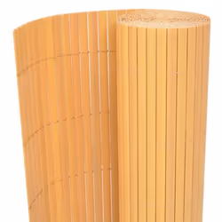 vidaXL Clôture de jardin Double face PVC 90 x 300 cm Jaune - TU