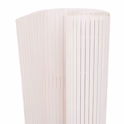 vidaXL Clôture de jardin Double face 90 x 500 cm Blanc - TU