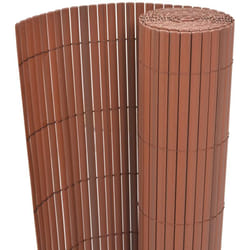 Vidaxl - Clôture de jardin Double face pvc 90 x 500 cm Marron
