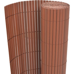 Vidaxl - Clôture de jardin double face pvc 150x500 cm marron