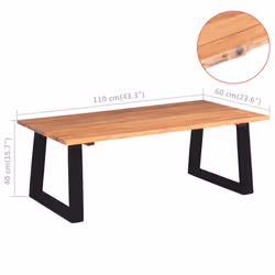VidaXL 244996 Table à café, latérale et de salon - Vue supplémentaire 7