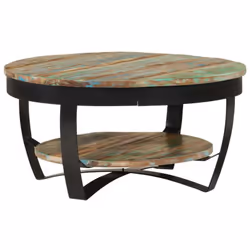 Description générale Cette table basse en bois de style industriel dégage un charme vintage et fait une addition intemporelle ...