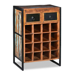 VidaXL 244831 porte-bouteilles Acier, Bois