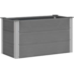 vidaXL Lit surélevé de jardin WPC 100 x 50 x 54 cm Gris - TU