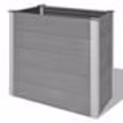 vidaXL Lit surélevé de jardin WPC 100x50x91 cm Gris - TU