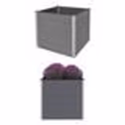 vidaXL Lit surélevé de jardin WPC 100x100x91 cm Gris - TU