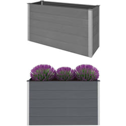 Vidaxl - Lit surélevé de jardin wpc 150x50x91 cm Gris