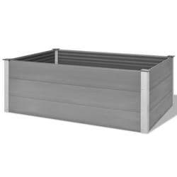 vidaXL Lit surélevé de jardin WPC 150x100x54 cm Gris - TU
