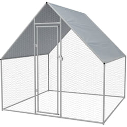 Cage extérieure pour poulets Acier galvanisé 2 x 2 x 1,92 m Vidaxl