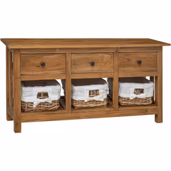 Description générale Ce buffet ajoutera une touche de charme rustique à votre décor. Fabriqué en bois de récupération massif, ...