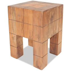 Vidaxl - Tabouret bois d'acajou massif