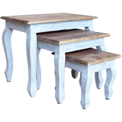 Vidaxl - Ensemble de tables gigognes 3 pcs bois d'acajou massif