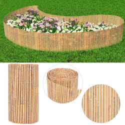 vidaXL Clôture de Jardin Bambou Bordure Jardin Pare-vue Panneaux de Clôture 142678