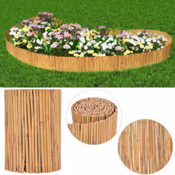 Cette clôture de bambou de haute qualité constitue une barrière de jardin idéale tout en conservant un aspect naturel. Cette ...