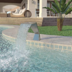 vidaXL Fontaine d'étang Acier inoxydable 64 x 30 x 52 cm Argenté - TU