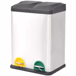 Cette poubelle à pédale de recyclage chic et pratique est indispensable pour ta cuisine, ton salon, ton bureau, etc. La poube ...