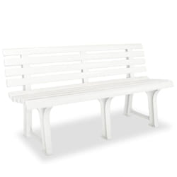 Vidaxl - Banc de jardin 145,5 cm Plastique Blanc