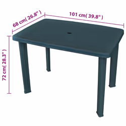 VidaXL 43593 table de jardin - Vue supplémentaire 5