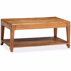 Cette table basse en bois dégage un charme rustique et sera un excellent supplément à votre intérieur. La table basse est fai ...
