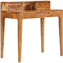 Vidaxl - Bureau avec tiroirs Bois massif 88 x 50 x 90 cm
