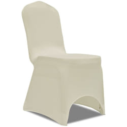 Vidaxl - Housse de chaise extensible 100 pcs Couleur crème