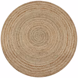 Description générale Donnez une touche naturelle à votre intérieur avec notre tapis de jute tressé ! Ce tapis rond est tissé ...