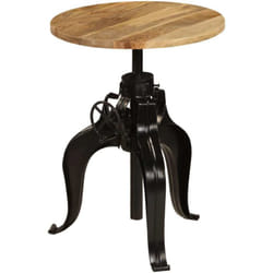 Table De Bar Bois De Manguier Massif 60 X (76-110) Cm Vidaxl
