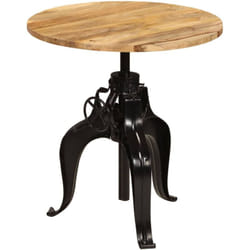 Vidaxl Table De Bar Bois De Manguier Massif 75x(76-110) Cm