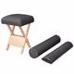 vidaXL Tabouret de massage pliant siège 12 cm d'épaisseur 2 traversins