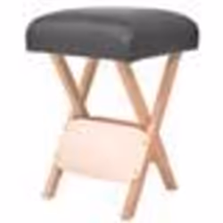 vidaXL Tabouret de massage pliant avec siège 12 cm d'épaisseur Noir