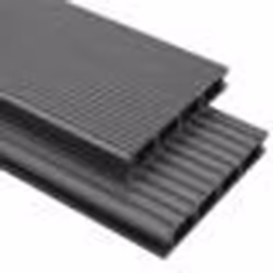vidaXL Panneaux de terrasse WPC avec accessoires 25 m² 4 m Gris