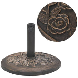 Vidaxl - Socle de parasol Résine Rond Bronze 9 kg