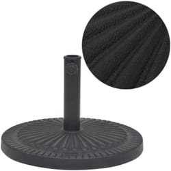 Socle de parasol Résine Rond Noir 14 kg vidaXL