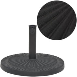 Socle de parasol Résine Rond Noir 29 kg Vidaxl