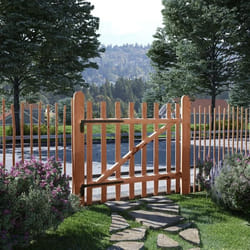 Portillon de clôture - vidaXL - Bois de noisetier - 100x90 cm - Imprégné - Résistant à la pourriture