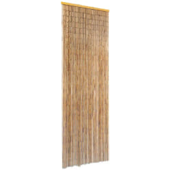 vidaXL Rideau de porte contre insectes Bambou 56 x 185 cm - TU
