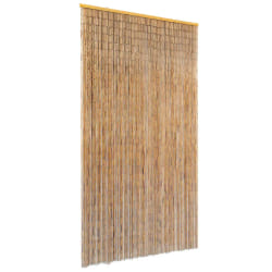 vidaXL Rideau de Porte Insectes Bambou 100x220 cm