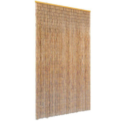 vidaXL Rideau de porte contre insectes Bambou 120 x 220 cm - TU