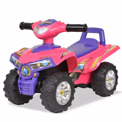 vidaXL VTT pour enfants avec son et lumière Rose et violet