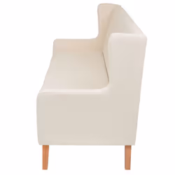 VidaXL 245451 canapé 3 siège(s) Crème, Blanc