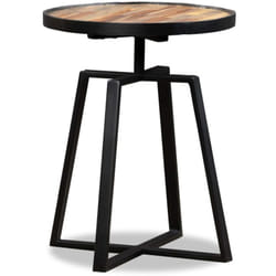 Vidaxl - Table d'appoint ronde Teck massif de récupération