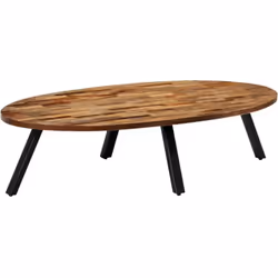 Cette table basse ovale sera un supplément indémodable à la décoration de votre salon. Cette table basse est en teck recyclé, ...