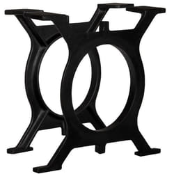vidaXL Pied de table basse 2 pcs Cadre en O Fonte - TU