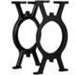 vidaXL Pied de banc 2 pcs Cadre en O Fonte