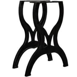 vidaXL Pied de table de salle à manger 2 pcs Cadre en X Fonte - TU