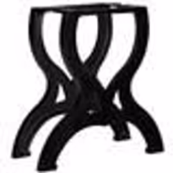 vidaXL Pied de table basse 2 pcs Cadre en X Fonte